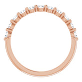 14K Rose 1/3 CTW Natural Diamond Anniversary Band